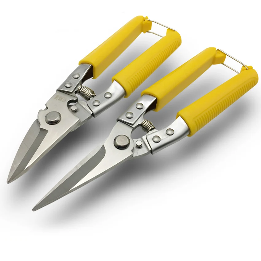 8 Inch Scissors Cutter Industrial Multi-function SK5 Alloy Steel Manual Metal Scissors Straight Curved Blade Keel Scissors Tools
8 Inch Scissors Cutter Industrial Multi-function SK5 Alloy Steel Manual Metal Scissors Straight Curved Blade Keel Scissors Tools