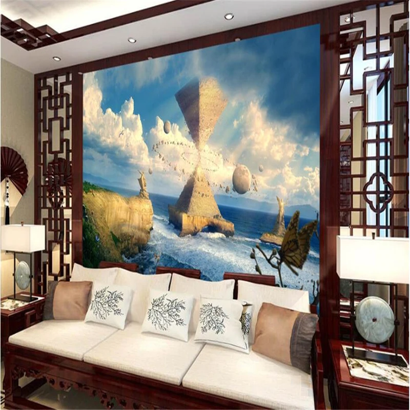 beibehang Large custom wall paper hand painted fantasy sky city TV background living room decoration painting
beibehang Large custom wall paper hand painted fantasy sky city TV background living room decoration painting
