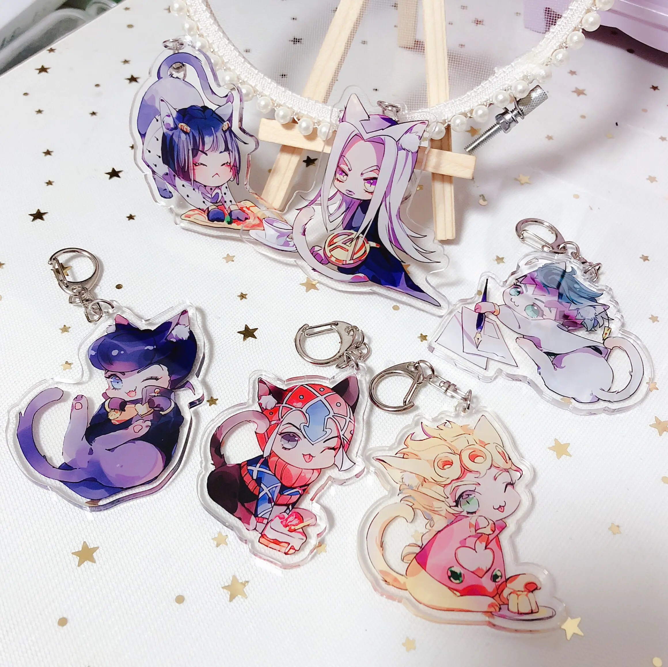 Anime JOJO's Bizarre Adventure Leone Abbacchio Bruno Bucciarati Keychain Cosplay Acrylic Figure Keyring Pendant Charms Hifts
Anime JOJO's Bizarre Adventure Leone Abbacchio Bruno Bucciarati Keychain Cosplay Acrylic Figure Keyring Pendant Charms Hifts