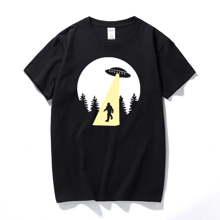 Sasquatch Beam Up T-Shirt Funny T Shirt UFO Aliens retro cool space bigfoot US tops Cotton short sleeve camisetas hombre
Sasquatch Beam Up T-Shirt Funny T Shirt UFO Aliens retro cool space bigfoot US tops Cotton short sleeve camisetas hombre