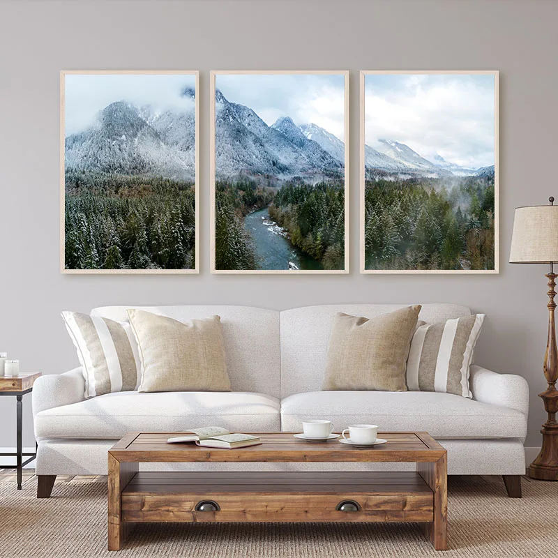 Natural Landscape Canvas Painting Mountain Posters and Prints Minimalist Wall Art Wilderness Pictures for Living Room Decor
Natural Landscape Canvas Painting Mountain Posters and Prints Minimalist Wall Art Wilderness Pictures for Living Room Decor