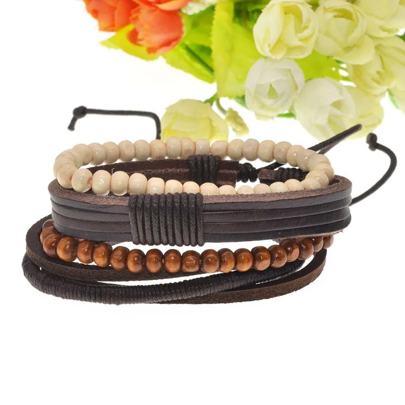 Multilayer Bracelet Men Casual Fashion Braided Leather Bracelets For Women Wood Bead Bracelet Punk Rock Men Jewelry Lol
Multilayer Bracelet Men Casual Fashion Braided Leather Bracelets For Women Wood Bead Bracelet Punk Rock Men Jewelry Lol