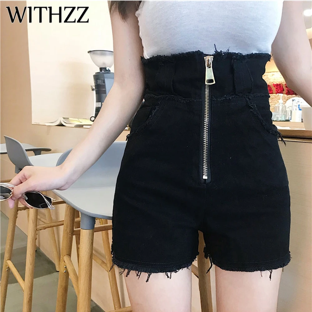WITHZZ Summer New Women's Trend Personality Jeans for Women Zipper Pants Torn Denim Shorts Korean Style Version High Waist
WITHZZ Summer New Women's Trend Personality Jeans for Women Zipper Pants Torn Denim Shorts Korean Style Version High Waist