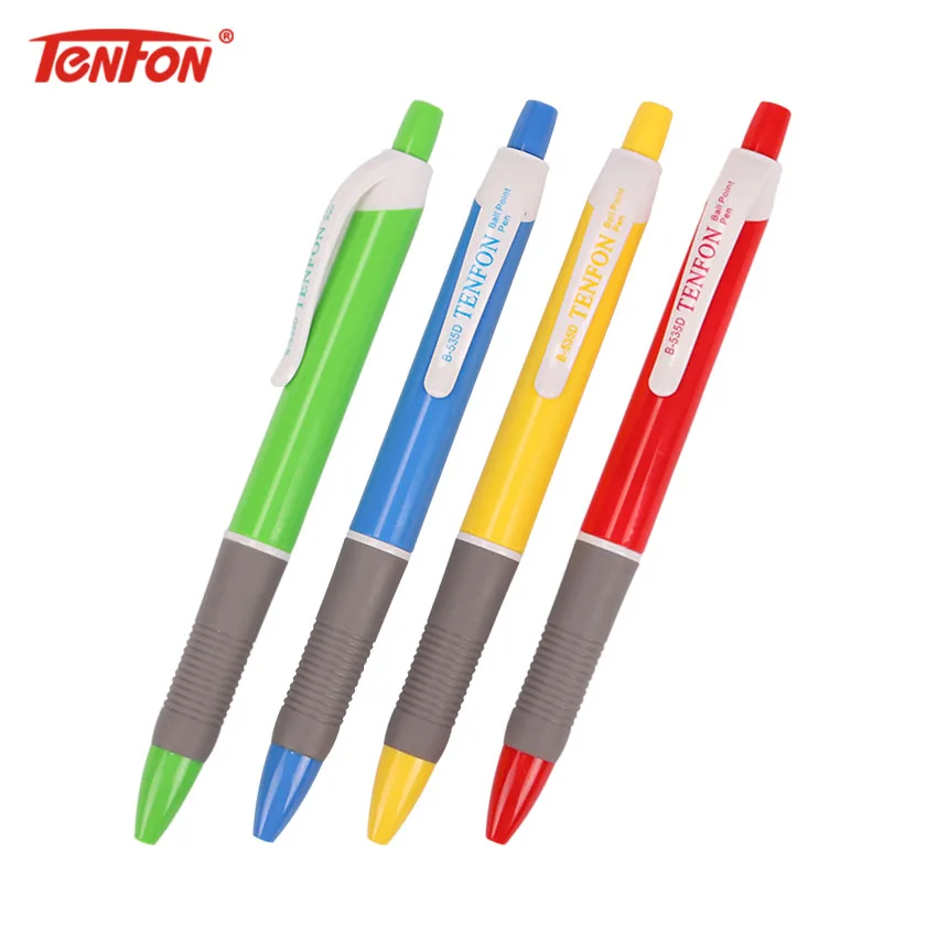 

TENFON 1 шт. простой стиль шариковые ручки офисный пластик многоцветный Коммерческая Подарочная шариковая ручка Канцтовары B-535D