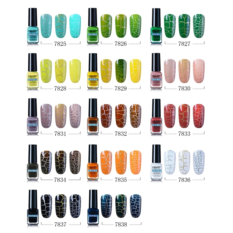 Elite99 7ml Soak Off Crackle Nail Polish Perfect Cracking Nail Lacquer Primer Quick Drying DIY Beauty Nail Art Tools
Elite99 7ml Soak Off Crackle Nail Polish Perfect Cracking Nail Lacquer Primer Quick Drying DIY Beauty Nail Art Tools