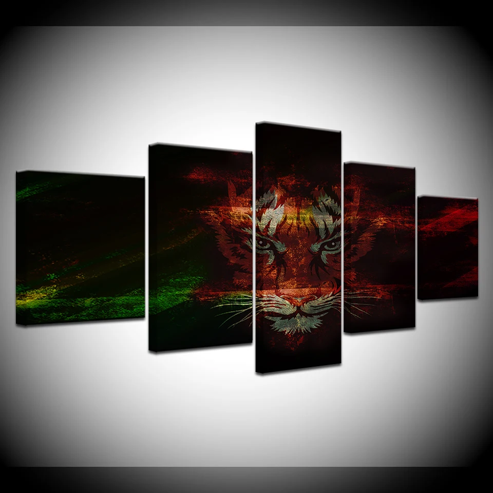 Wall Art HD Prints Pictures Modular Framework 5 Pieces Abstract tiger art Canvas Paintings Home Decor Artwork Animal Poster
Wall Art HD Prints Pictures Modular Framework 5 Pieces Abstract tiger art Canvas Paintings Home Decor Artwork Animal Poster