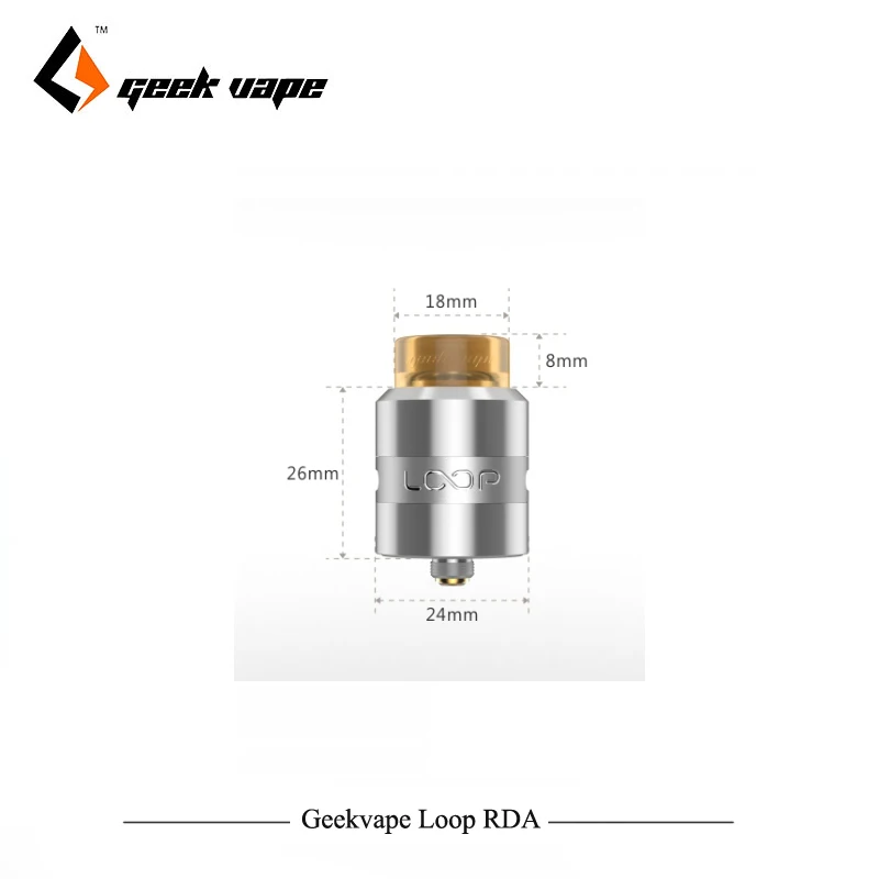 Оригинальный RDA атомайзер Geekvape loop 24 мм vape с уникальным W образным блоком