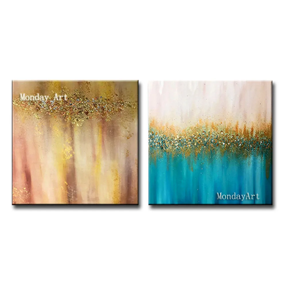 2 Panels Canvas painting Handmade decorative wall pictures Wall Art Modern picture Gold Oil Painting Living Room Decoration
2 Panels Canvas painting Handmade decorative wall pictures Wall Art Modern picture Gold Oil Painting Living Room Decoration