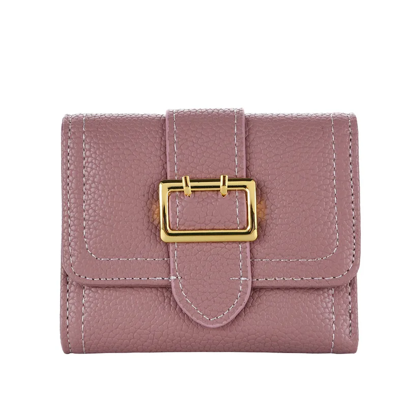 Fashion Small Female Purse Short Purse Lady Buckle Fastener Short Clutch Wallet Solid Vintage Women Wallet
Fashion Small Female Purse Short Purse Lady Buckle Fastener Short Clutch Wallet Solid Vintage Women Wallet