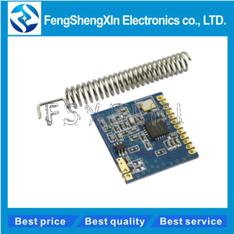 SI4432 Remote Wireless Transceiver Communication Module 240MHZ-930MHZ + Spring Antenna, Distance 1500m
SI4432 Remote Wireless Transceiver Communication Module 240MHZ-930MHZ + Spring Antenna, Distance 1500m