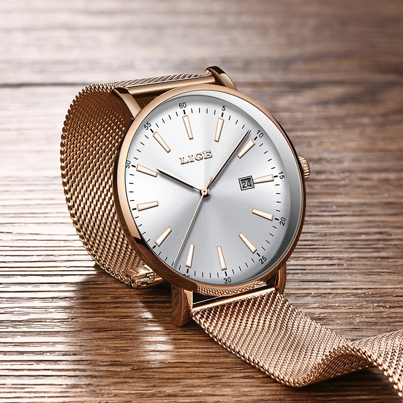 LIGE Women Fashion Gold Blue Quartz Watch Lady Mesh Watchband High Quality Casual Waterproof Wristwatch Moon Phase Clock Women
LIGE Women Fashion Gold Blue Quartz Watch Lady Mesh Watchband High Quality Casual Waterproof Wristwatch Moon Phase Clock Women
