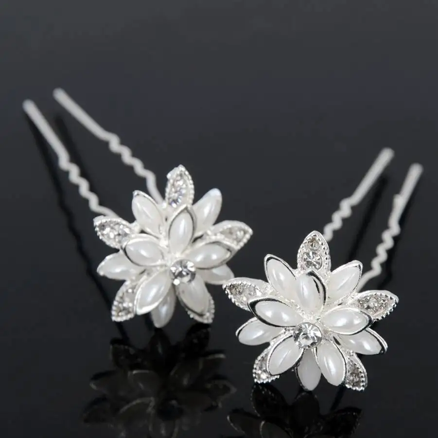 Wholesale Lot 20pcs Wedding Bride Hairpin Pearl Rhinestone Hair clip Pins Flower hair clasp Bridesmaid accessories Headdress
Wholesale Lot 20pcs Wedding Bride Hairpin Pearl Rhinestone Hair clip Pins Flower hair clasp Bridesmaid accessories Headdress