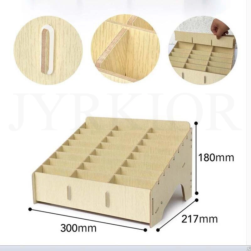 Jyrkior multifunctional wooden desktop storage box classroom mobile phone management box mobile storage rack
Jyrkior multifunctional wooden desktop storage box classroom mobile phone management box mobile storage rack