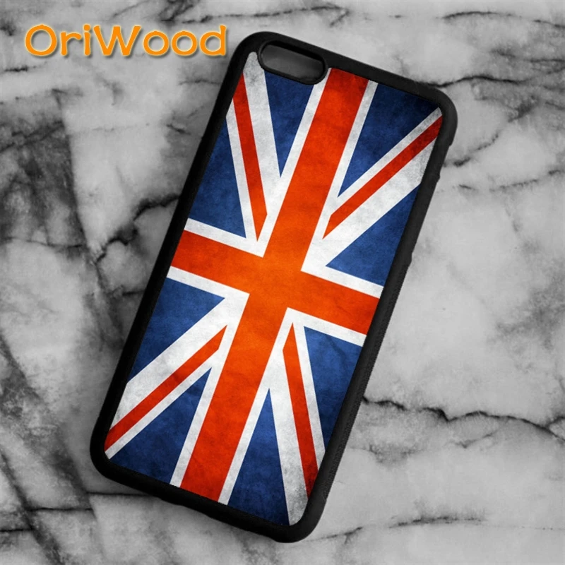 Чехол OriWood с британским флагом для iPhone 6s 7 8 plus X XR XS 11 12 pro max Samsung Galaxy S7 S8 S9 S10 |