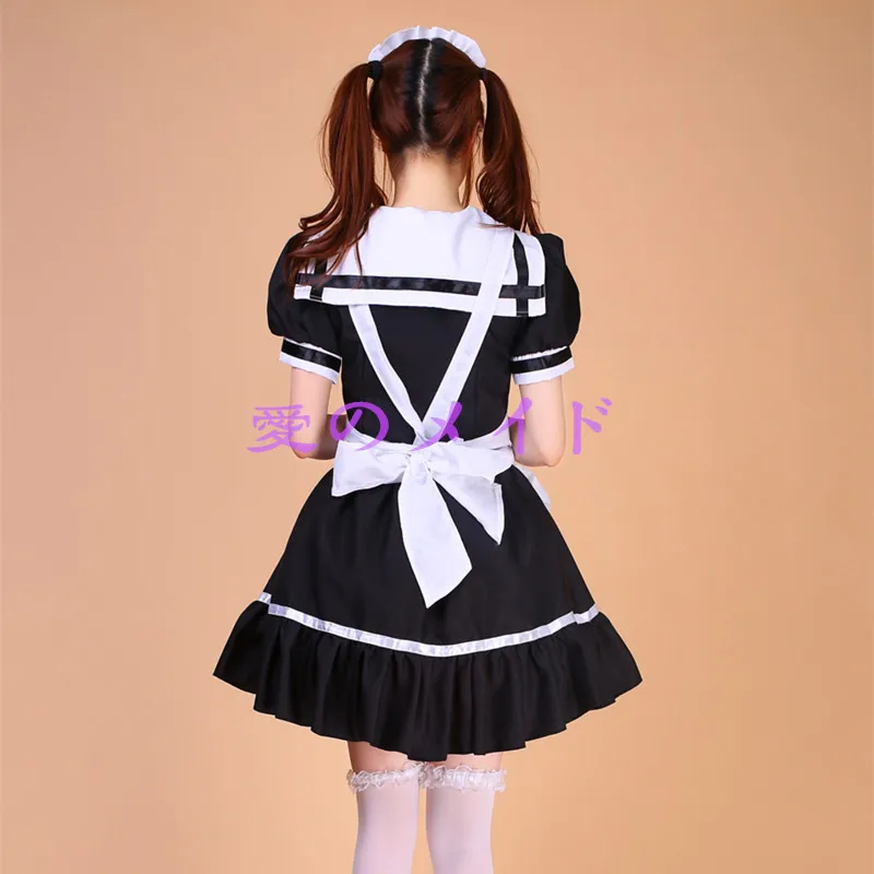 Japanese sailor maid black purple Lolita Dresses Restaurant cafe girls cosplay cartoon cute sweet maid Lolita dress
Japanese sailor maid black purple Lolita Dresses Restaurant cafe girls cosplay cartoon cute sweet maid Lolita dress