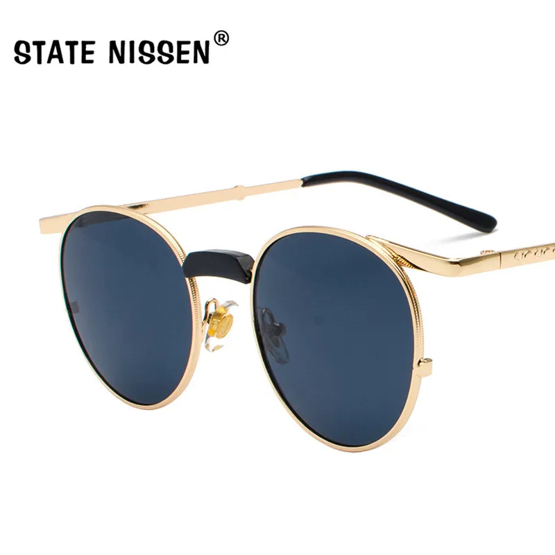STATE NISSEN Round Sunglasses Men Women Metal Vintage Sun Glasses Brand Designer Fashion Mirror Lens Top Quality Oculos UV400
STATE NISSEN Round Sunglasses Men Women Metal Vintage Sun Glasses Brand Designer Fashion Mirror Lens Top Quality Oculos UV400
