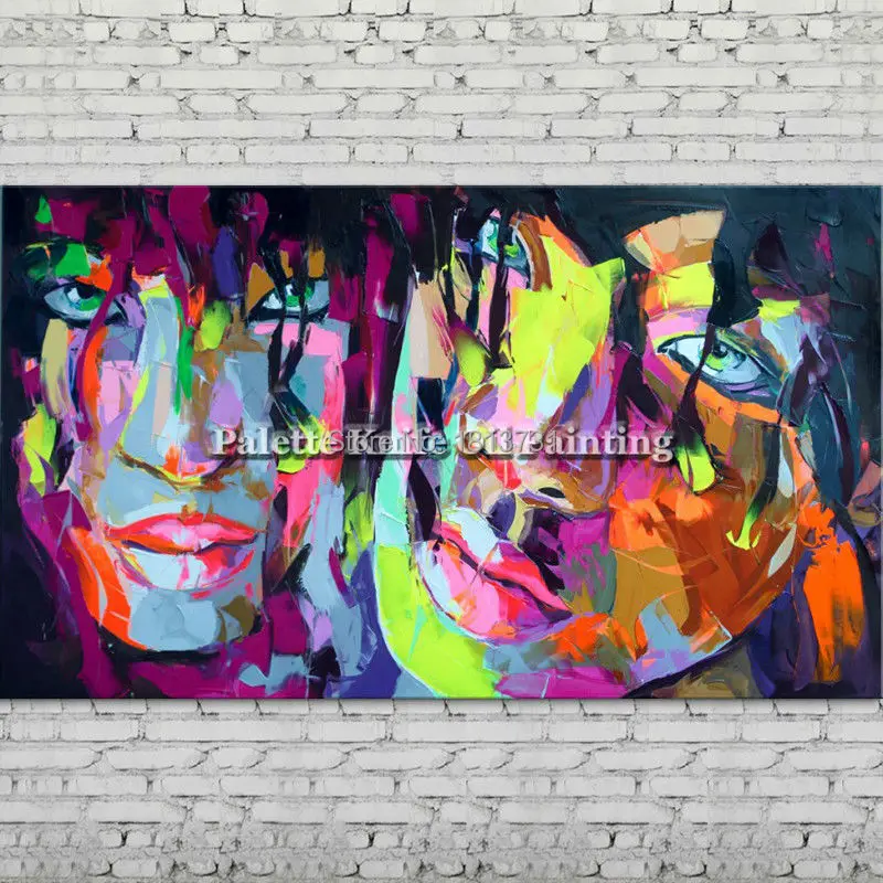 Palette knife portrait Face Oil painting Character figure canva Hand painted Francoise Nielly wall Art picture for living room57
Palette knife portrait Face Oil painting Character figure canva Hand painted Francoise Nielly wall Art picture for living room57