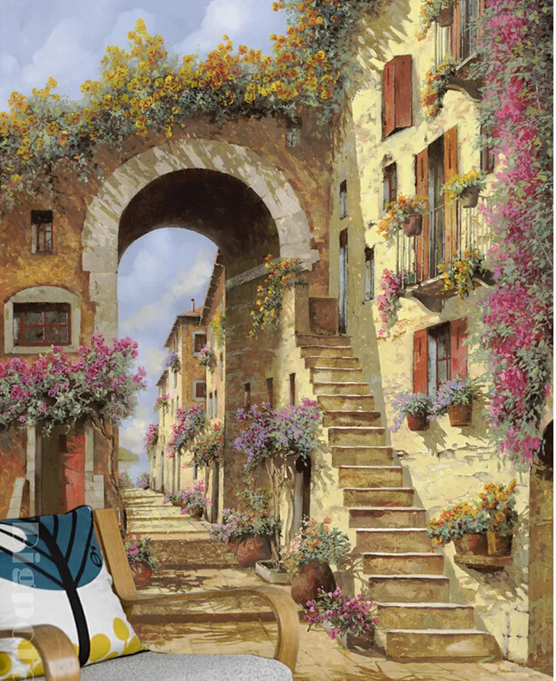 Custom 3D large mural,beautiful garden house oil painting,living room sofa TV wall bedroom wall paper
Custom 3D large mural,beautiful garden house oil painting,living room sofa TV wall bedroom wall paper