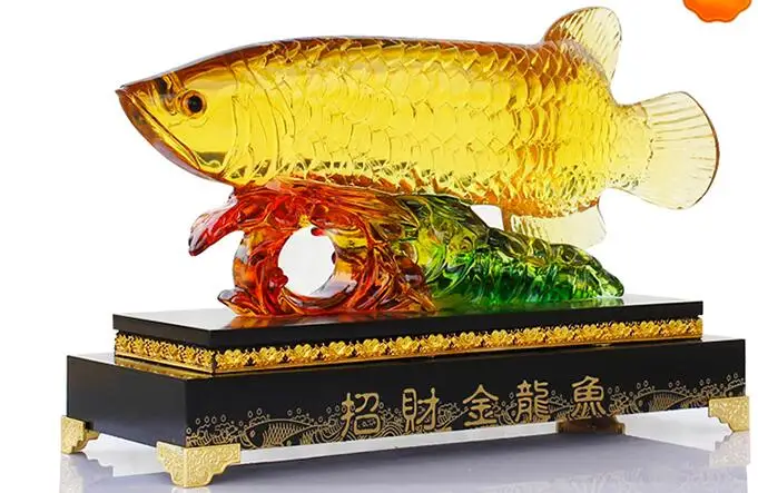 Lucky gold dragon fish and furnishing articles sitting room adornment arts and crafts
Lucky gold dragon fish and furnishing articles sitting room adornment arts and crafts