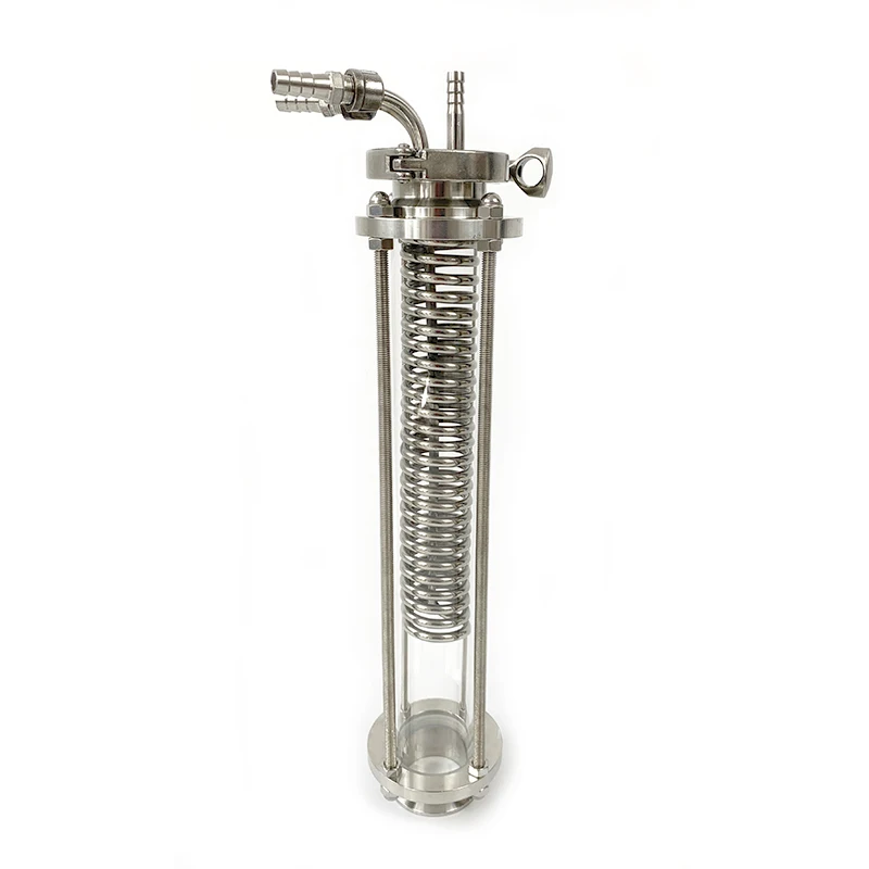 Clamp 1.5" Glass Condenser, Dephlegmator, Dimroth, Reflux, Distiller Condenser. 300mm, OD6mm pipe .
Clamp 1.5" Glass Condenser, Dephlegmator, Dimroth, Reflux, Distiller Condenser. 300mm, OD6mm pipe .