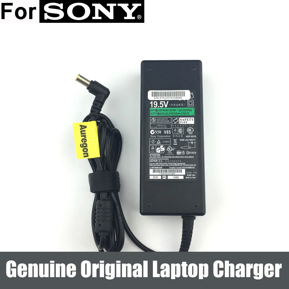 Оригинальные 90 Вт адаптер переменного тока Питание для SONY VAIO VPCF115FM/B VGP AC19V31 AC19V33|ac