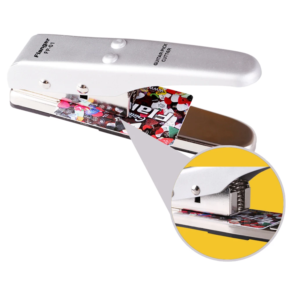 Flanger Guitar Pick Cutter Silver DIY Heart Shape Guitar Picks Plectrum Punching Tool Make Custom Plectrums from Sheet.
Flanger Guitar Pick Cutter Silver DIY Heart Shape Guitar Picks Plectrum Punching Tool Make Custom Plectrums from Sheet.