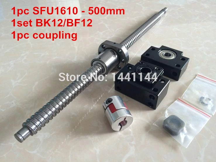SFU1610- 500mm ballscrew with end machined -C7+ BK/BF12 Support + 1pcs 6.35*10mm coupler
SFU1610- 500mm ballscrew with end machined -C7+ BK/BF12 Support + 1pcs 6.35*10mm coupler
