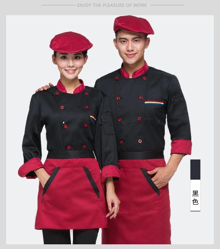 Chef 5 Color Uniforms Unique Hotel Restaurant Kitchen Cook Jackets For Men and Women Wholesales Le Chef Clothing Free Shipping
Chef 5 Color Uniforms Unique Hotel Restaurant Kitchen Cook Jackets For Men and Women Wholesales Le Chef Clothing Free Shipping
