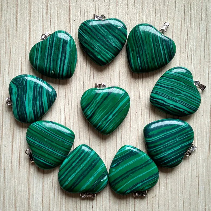 Wholesale 20pcs/lot 2018 fashion malachite stone heart charms pendants fit necklace jewelry making 25mm free shipping
Wholesale 20pcs/lot 2018 fashion malachite stone heart charms pendants fit necklace jewelry making 25mm free shipping