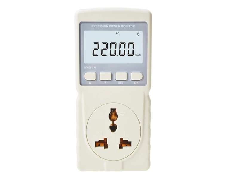 Digital LCD Micro Power Monitor 220V 50Hz Smart Household Power Meter Analyzer Monitor Max 1A Calculate CO2 Emissions EU Plug
Digital LCD Micro Power Monitor 220V 50Hz Smart Household Power Meter Analyzer Monitor Max 1A Calculate CO2 Emissions EU Plug