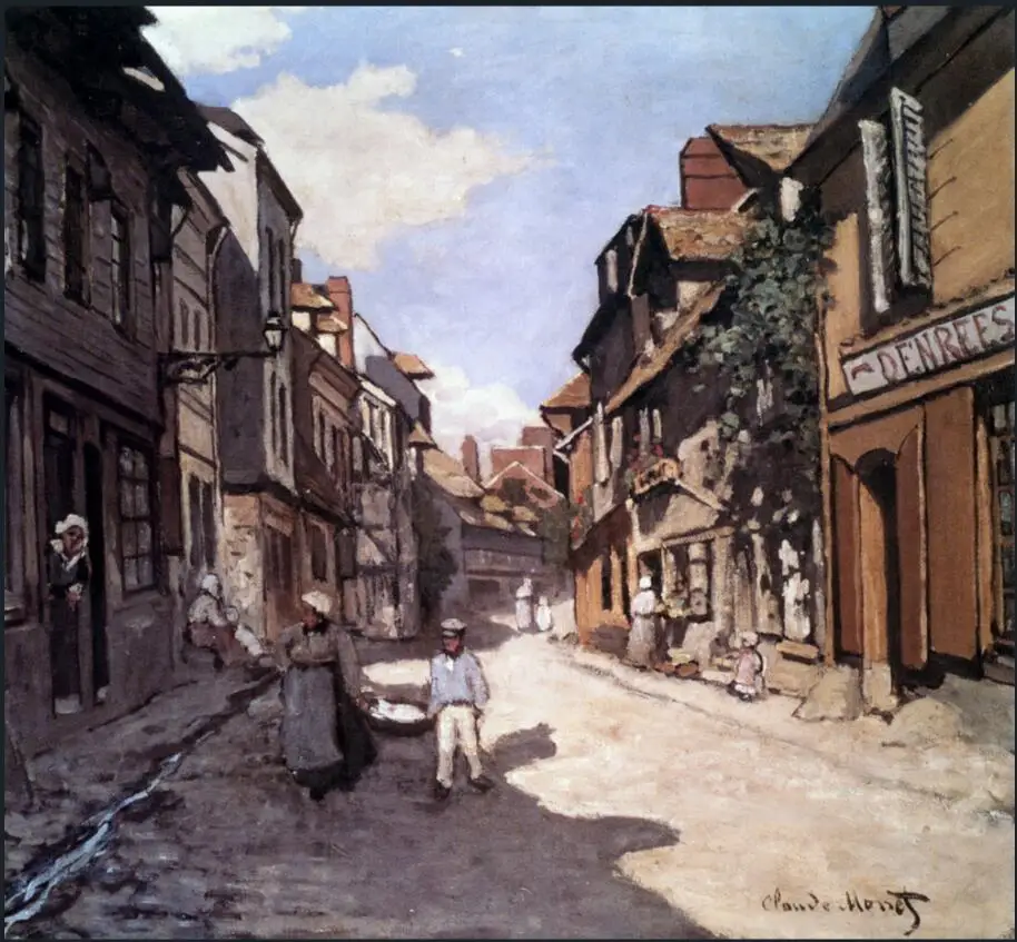 High quality Oil painting Canvas Reproductions Street of the Bavolle Honfleur (1864) By Claude Monet Painting hand painted
High quality Oil painting Canvas Reproductions Street of the Bavolle Honfleur (1864) By Claude Monet Painting hand painted