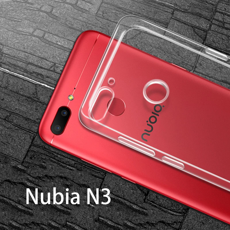 Прозрачный чехол для ZTE Nubia N3 nubia Мягкий силиконовый ультратонкий светильник с