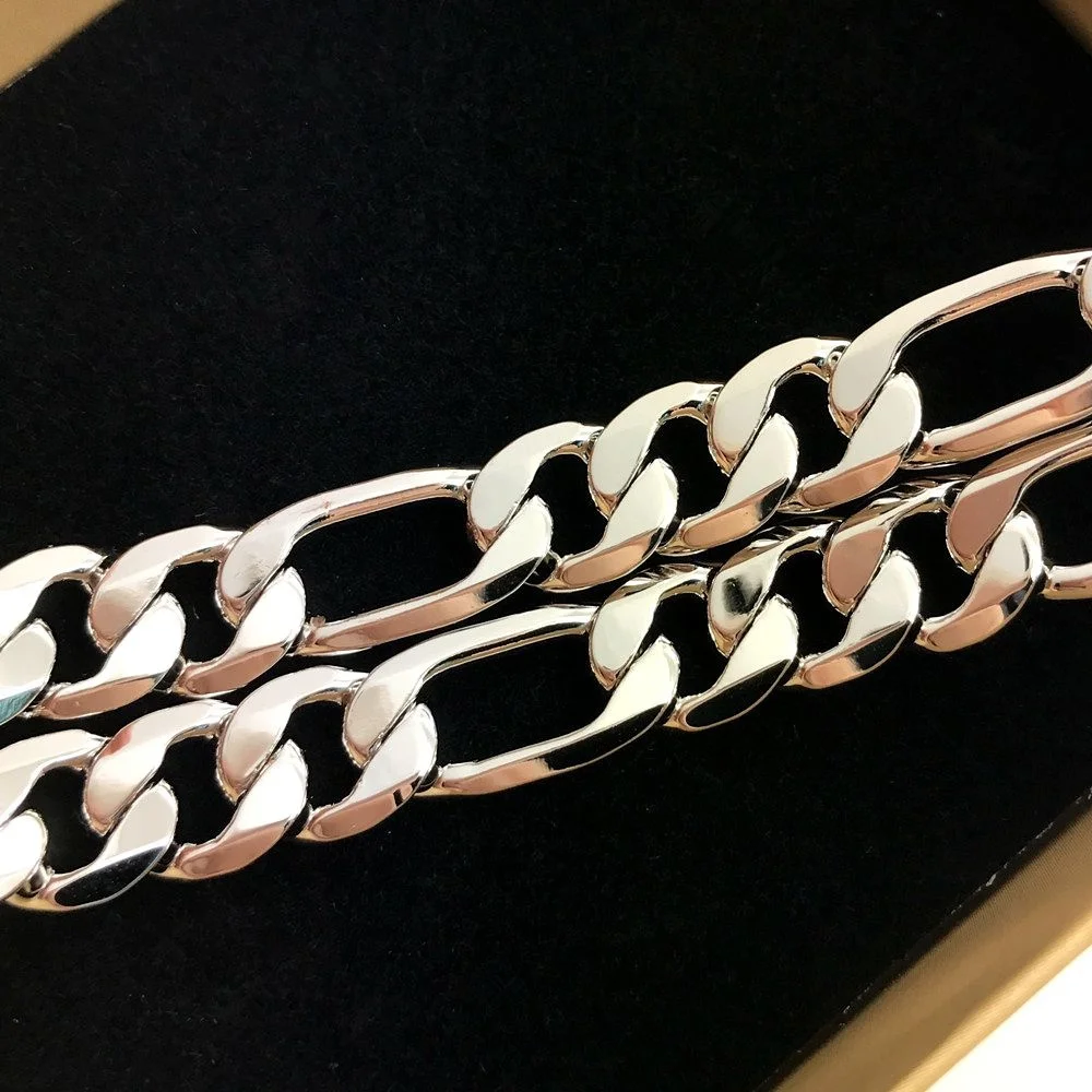 Fashion Link Chain Necklace Bracelet Set White Gold Filled Mens Womens Jewelry Sets
Fashion Link Chain Necklace Bracelet Set White Gold Filled Mens Womens Jewelry Sets