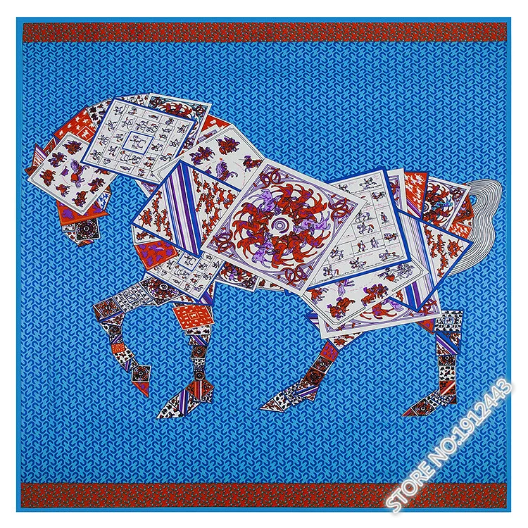 130cm*130cm 100% Silk Euro Brand Style Women Poker Joint Horse Leopard Silk Square Scarf Femal Spring New Fashion Design Shawls
130cm*130cm 100% Silk Euro Brand Style Women Poker Joint Horse Leopard Silk Square Scarf Femal Spring New Fashion Design Shawls