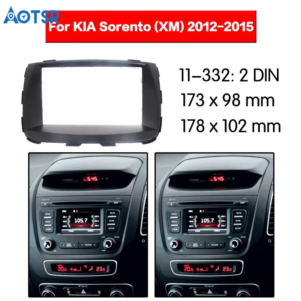 2 Din Car Radio Fascia Multimedia Frame Kit For KIA Sorento (XM) 2012-2015 Panel Dash Audio Mount Trim Dash DVD Adapte
2 Din Car Radio Fascia Multimedia Frame Kit For KIA Sorento (XM) 2012-2015 Panel Dash Audio Mount Trim Dash DVD Adapte