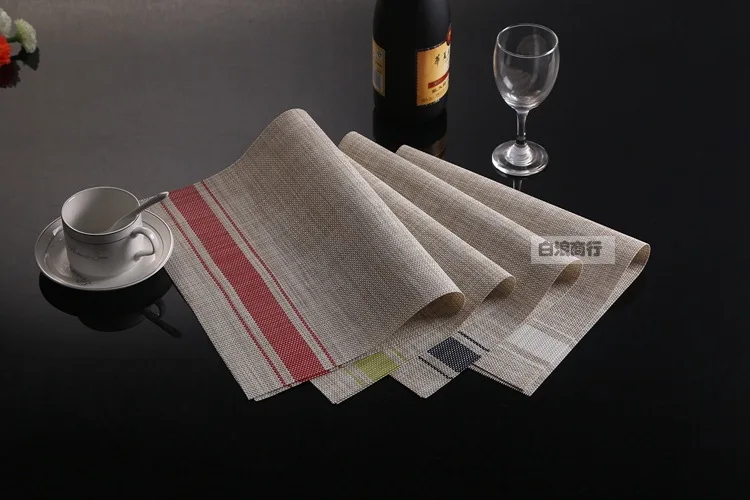 4 Pcs/lot Placemat pvc dining table mat disc pads bowl pad coasters waterproof table cloth pad slip-resistant pad 4color
4 Pcs/lot Placemat pvc dining table mat disc pads bowl pad coasters waterproof table cloth pad slip-resistant pad 4color