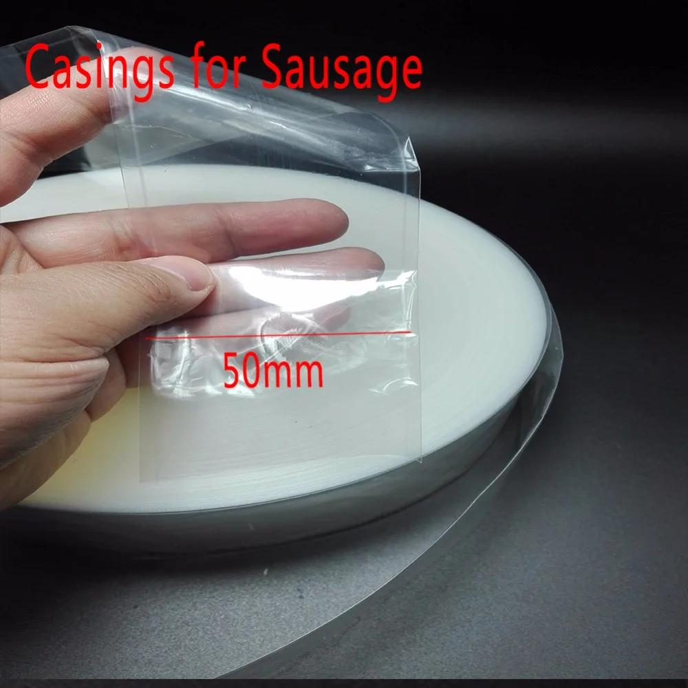 260Meters Food Grade Casings for Sausage Salami Wide50mm Shell for Sausage Maker Machine Hot Dog Plastic Casing Inedible Casings
260Meters Food Grade Casings for Sausage Salami Wide50mm Shell for Sausage Maker Machine Hot Dog Plastic Casing Inedible Casings