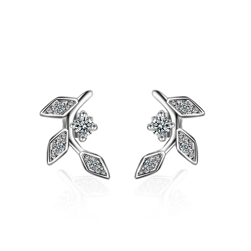 New fashion little leaf shiny cz zircon 925 sterling silver ladies`stud earrings jewelry students girls birthday gift no fade
New fashion little leaf shiny cz zircon 925 sterling silver ladies`stud earrings jewelry students girls birthday gift no fade