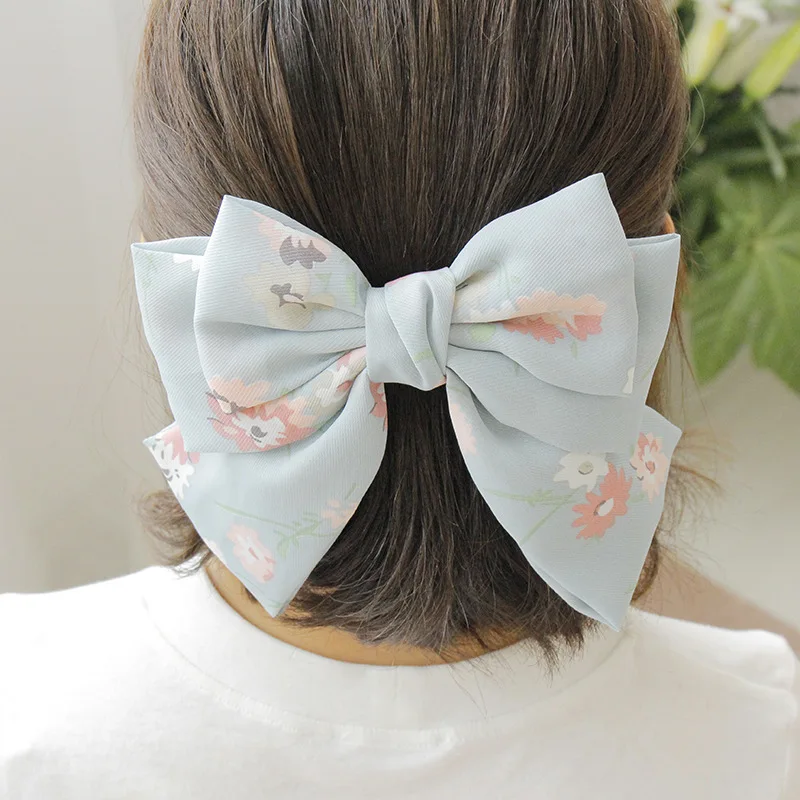 High Quality Big Large Hairgrips Girls Hair Bow Printing Flower 3 Layers Chiffon Barrette Hair Clips Hairpins Hair Accessories
High Quality Big Large Hairgrips Girls Hair Bow Printing Flower 3 Layers Chiffon Barrette Hair Clips Hairpins Hair Accessories