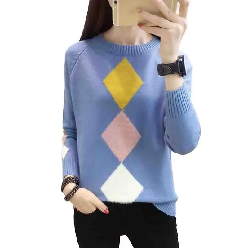 Women Sweater Knitted And Pullovers 2019 Autumn Winter Thick warm Loose Sweaters long sleeve pullover Fashion Pull Femme sweater
Women Sweater Knitted And Pullovers 2019 Autumn Winter Thick warm Loose Sweaters long sleeve pullover Fashion Pull Femme sweater