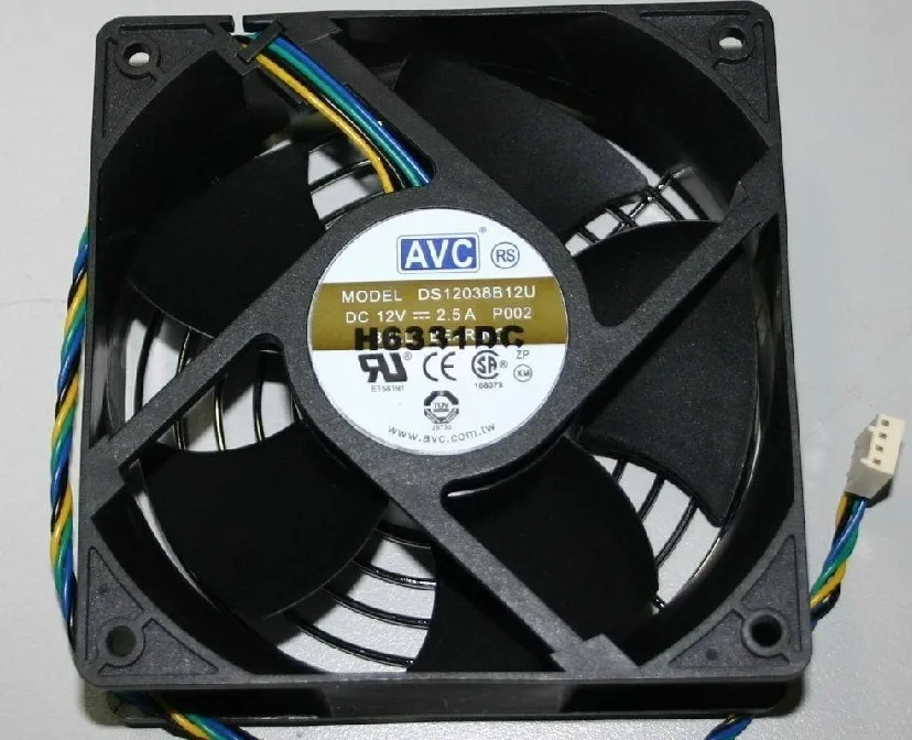 Original for AVC DS12038B12U 120*120*38MM 12v 2.5a 12cm 4 lines PWM Computer cooling fan
Original for AVC DS12038B12U 120*120*38MM 12v 2.5a 12cm 4 lines PWM Computer cooling fan