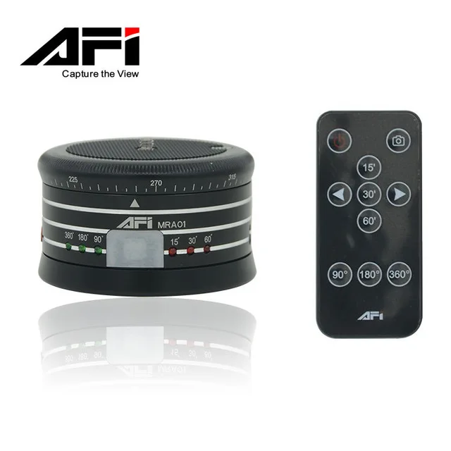 AFI MRA01 Professional 360 Degree Metal Electric Panorama Head Ball Head with Remote Control for GoPro Action Camera
AFI MRA01 Professional 360 Degree Metal Electric Panorama Head Ball Head with Remote Control for GoPro Action Camera