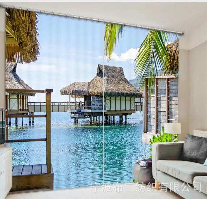 Stilted buildin Luxury Blackout 3D Window Curtains For Living Room Bedroom Customized size Drapes Cortinas Rideaux Cushion cover
Stilted buildin Luxury Blackout 3D Window Curtains For Living Room Bedroom Customized size Drapes Cortinas Rideaux Cushion cover
