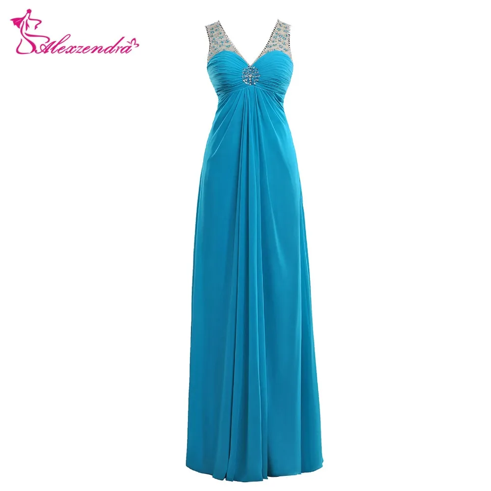 Alexzendra Blue A Line V Neck Long Prom Dresses Crystals Illusion Back Evening Gowns Party Dress
Alexzendra Blue A Line V Neck Long Prom Dresses Crystals Illusion Back Evening Gowns Party Dress