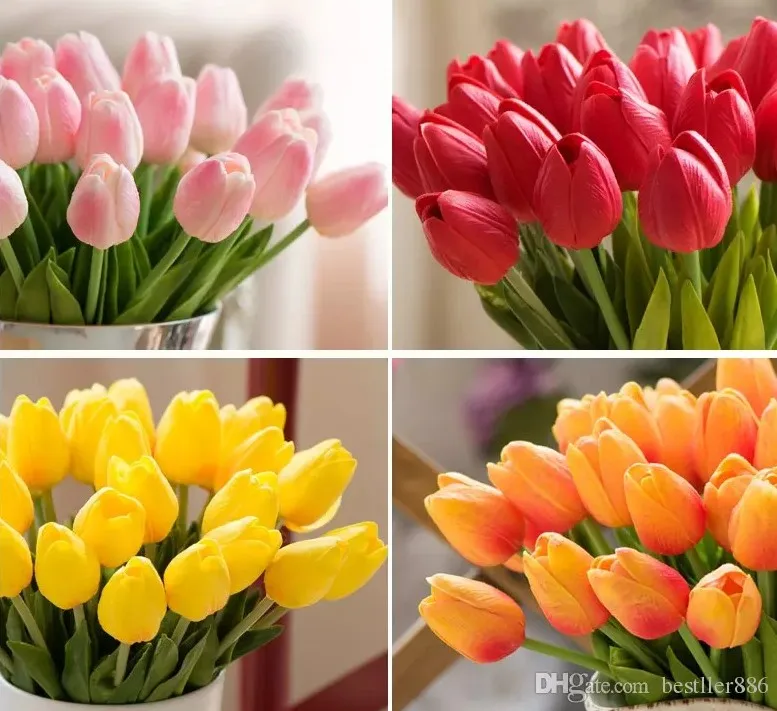 10 colors 50pcs PU Fake Artificial Silk Tulips Flores es Bouquets Party Flowers For Home Wedding Decoration
10 colors 50pcs PU Fake Artificial Silk Tulips Flores es Bouquets Party Flowers For Home Wedding Decoration