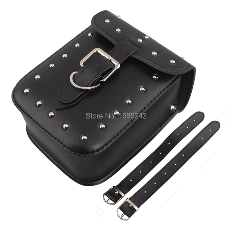 Universal Black Motorcycle Tool Bag Luggage Saddlebag PU Leather Storage Bag Rivets For Harley Touring Softail/Dyna
Universal Black Motorcycle Tool Bag Luggage Saddlebag PU Leather Storage Bag Rivets For Harley Touring Softail/Dyna