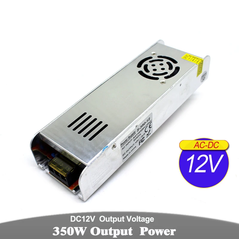 Одиночный выход DC12V блок питания 48 Вт 60 72 100 120 150 180 200 240 250 300 350 360 220 трансформаторы в