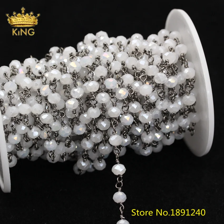 5M/lot 4x6mm Crystal Glass Beads Rosary Chain,Wholesale Bezel Glass Rondelle Beads Making Bracelet Necklace Findings
5M/lot 4x6mm Crystal Glass Beads Rosary Chain,Wholesale Bezel Glass Rondelle Beads Making Bracelet Necklace Findings