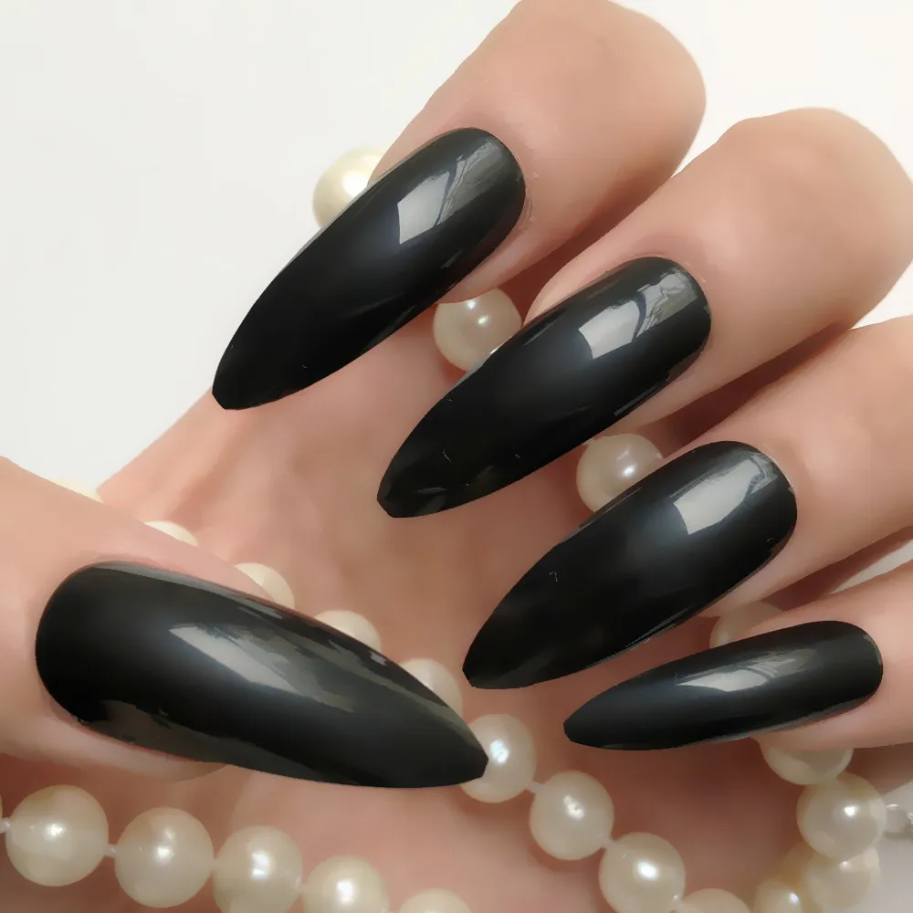 Extra Long STILETTO Black False Nails Pre-designed Curved Press Fake Nails On Nails including glue sticker S3001
Extra Long STILETTO Black False Nails Pre-designed Curved Press Fake Nails On Nails including glue sticker S3001
