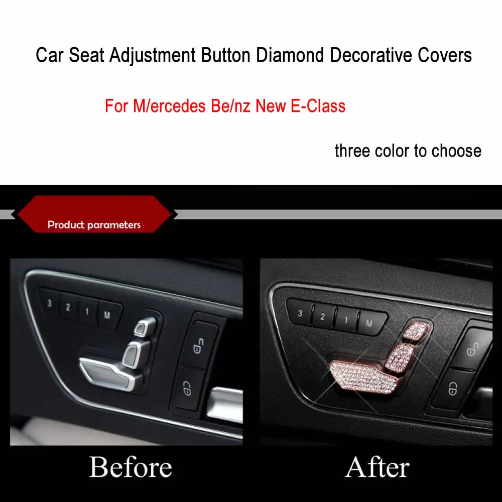 High quality stereo Three colors Car Seat Adjustment Button Diamond Decorative Covers for M/ercedes Be/nz New E-Class
High quality stereo Three colors Car Seat Adjustment Button Diamond Decorative Covers for M/ercedes Be/nz New E-Class